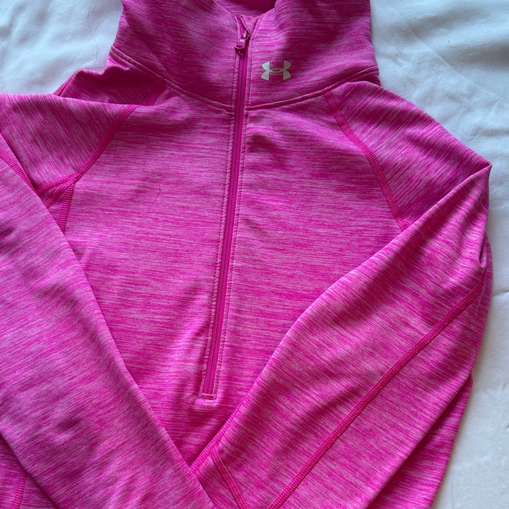 Under Armour Fuchsia Half-Zip Hoodie